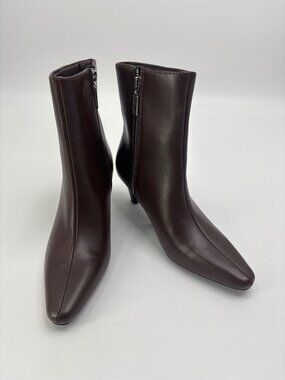 French Connection Alex Kitten 2.5” Heel Ankle Boot Bootie Brown Size 8 NWOB